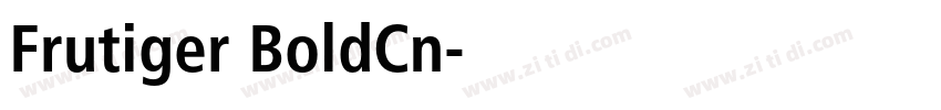 Frutiger BoldCn字体转换